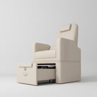 Nude Leather Pedicure Chair with removable bowl