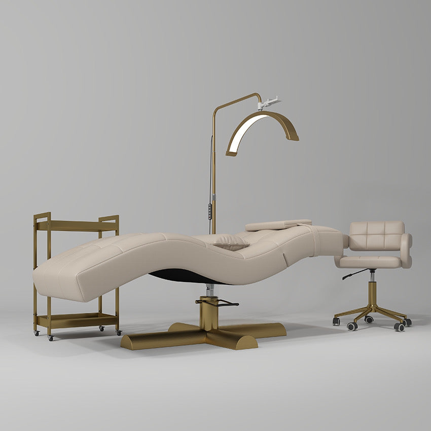 Nude Saidee Lash bed with trolley, light and stool