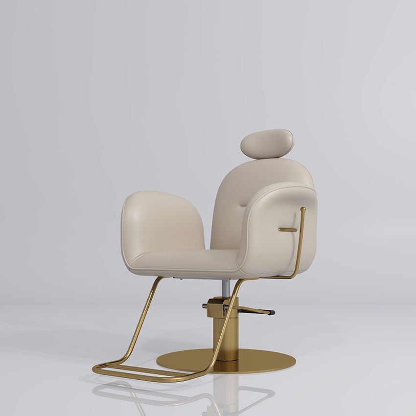 Nude & Gold reclining barber chair
