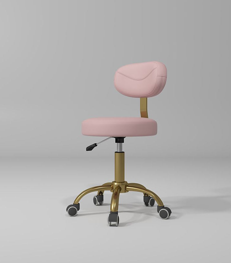 Pink and Gold Stool