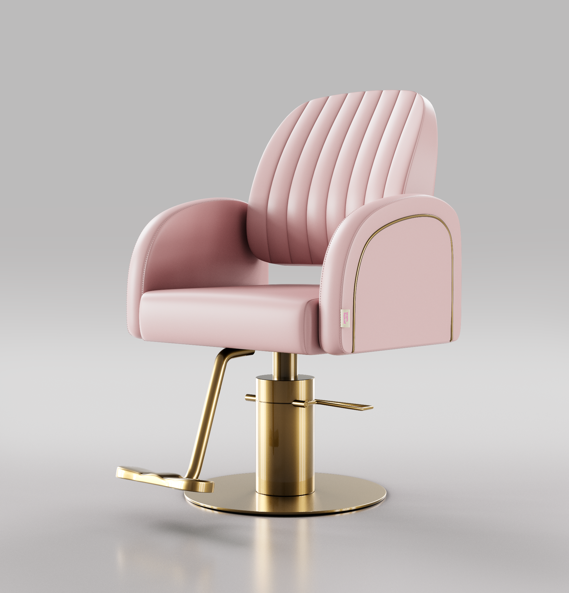Pink & Gold Hair Chair