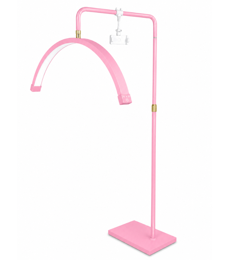 Pink Half Moonlight with Phone Holder