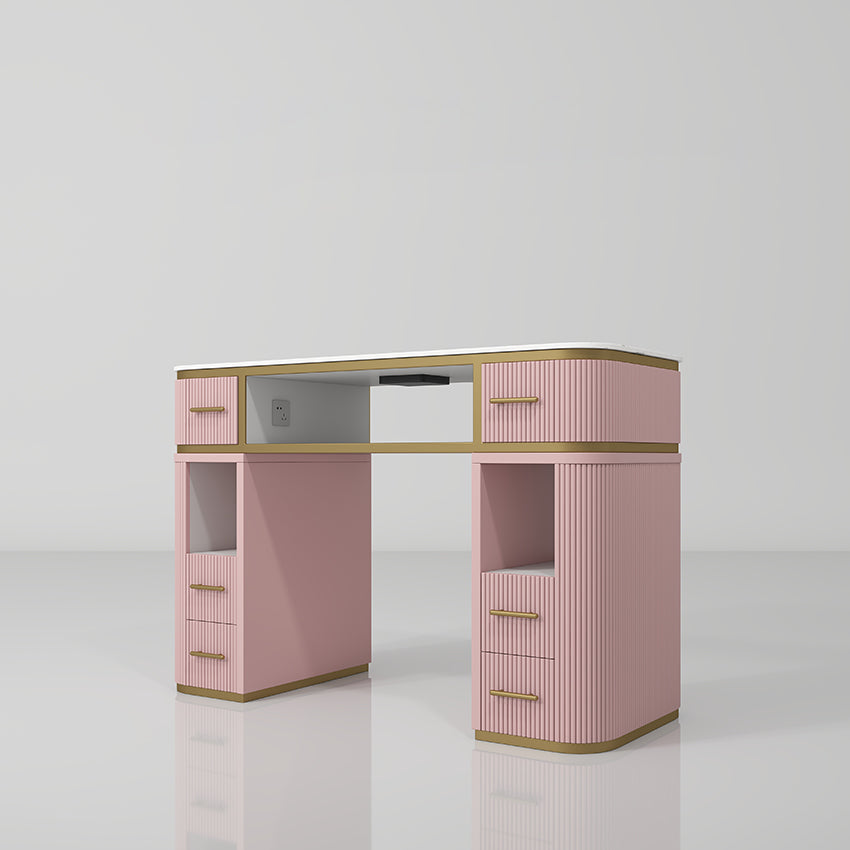 Pink single nail station