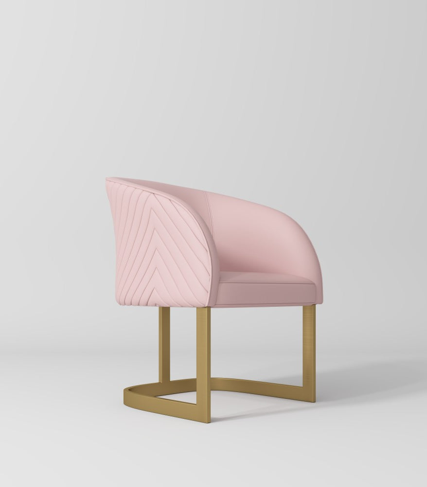 pink and gold beauty chair for salons