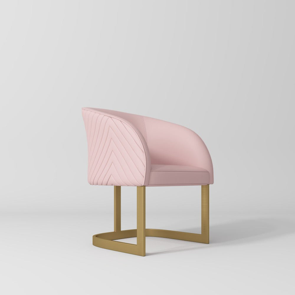 pink and gold beauty chair for salons