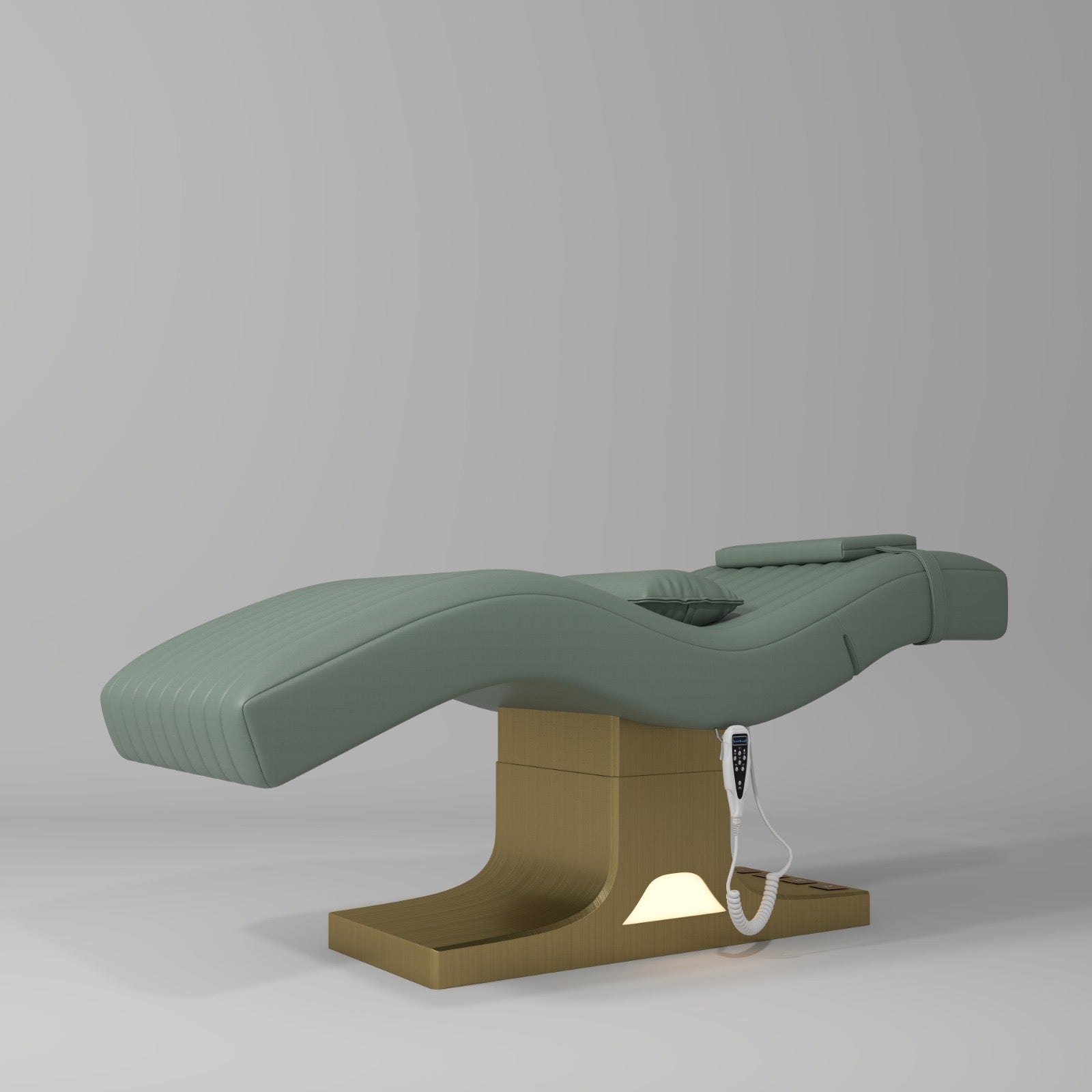 Green Lash Bed with Foot Control