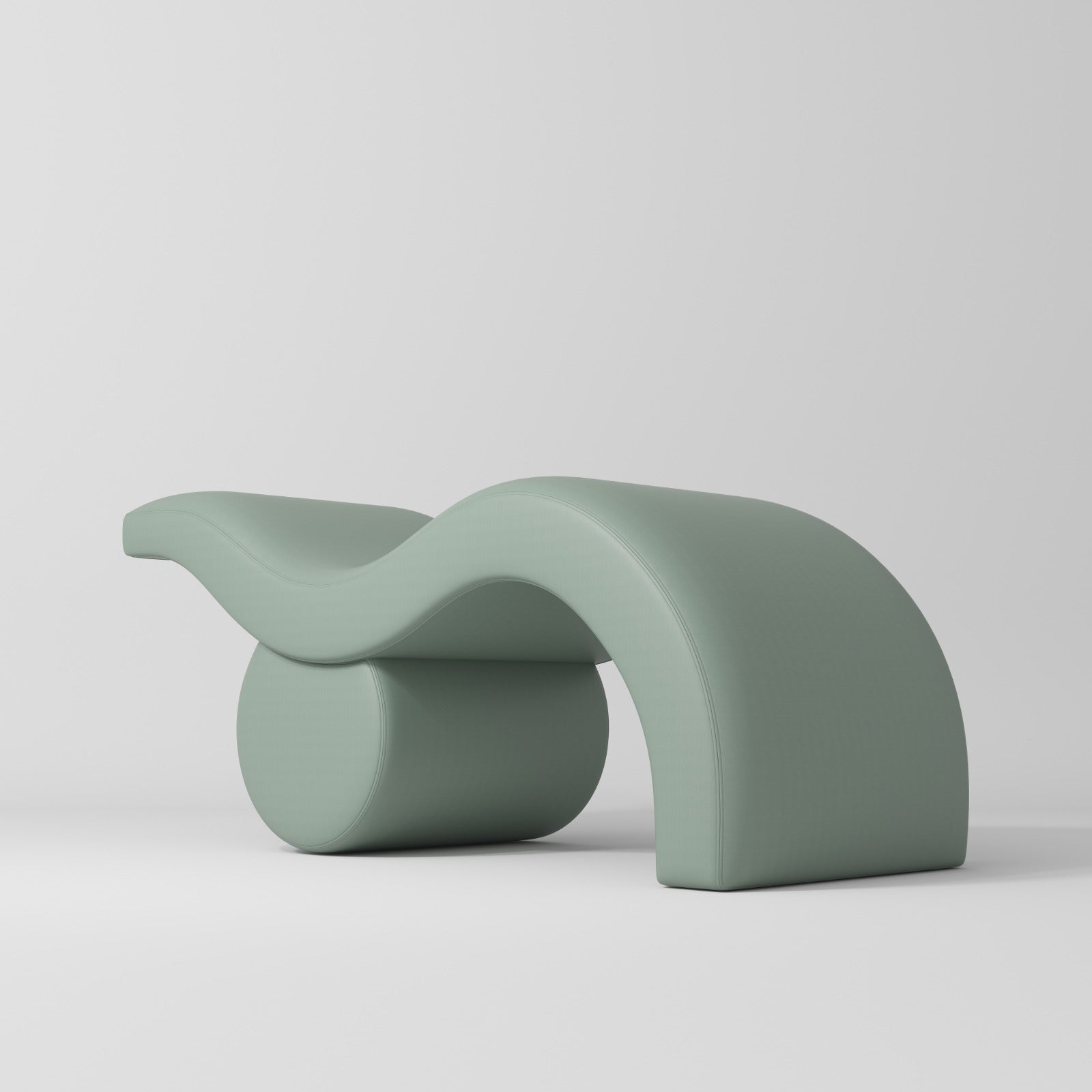 Luxury Curved Eyelash Bed in Sage Green