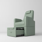 No plumbing pedicure station in Sage Green with pull out bowl