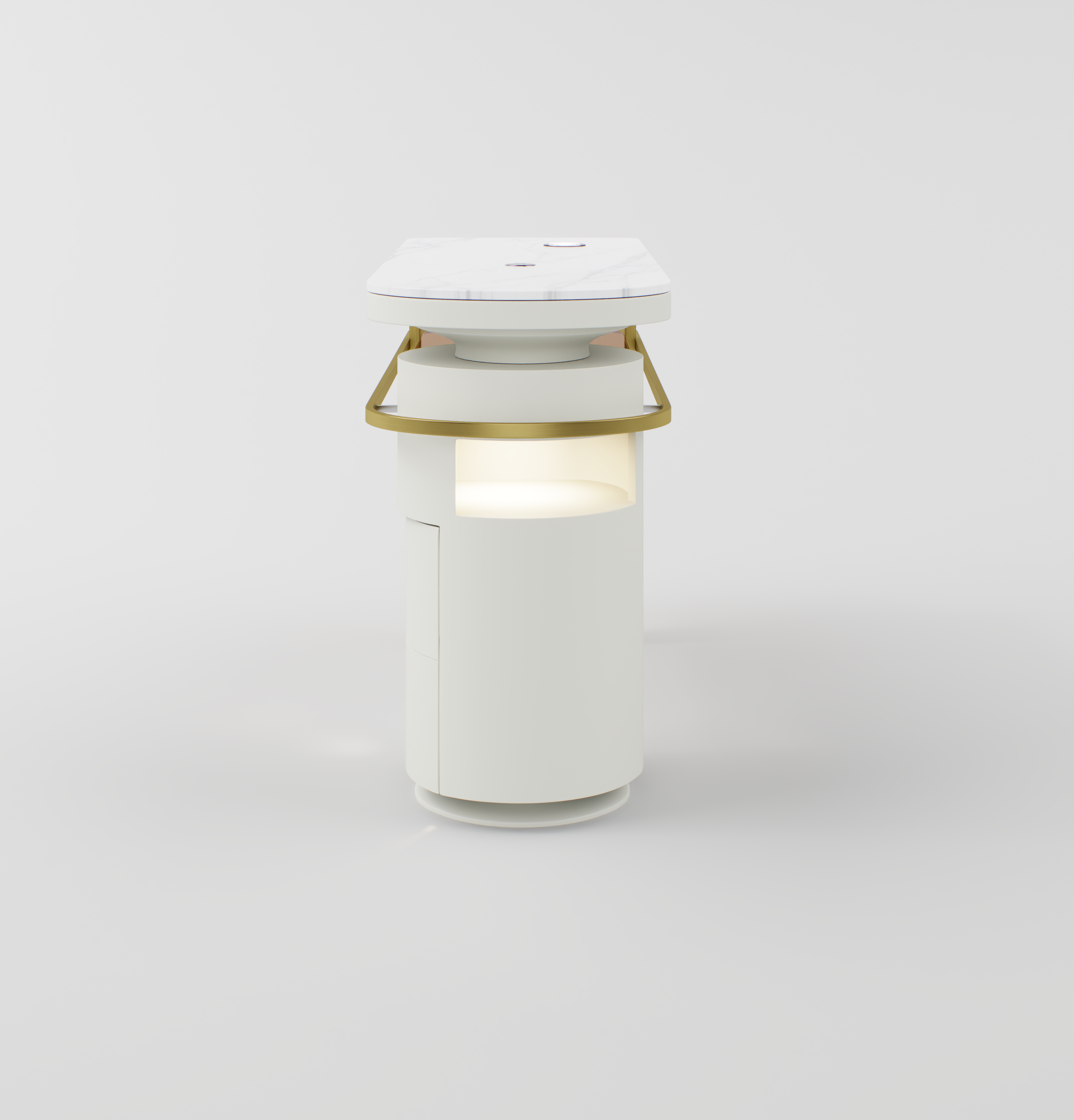 White Luxury Nail Desk