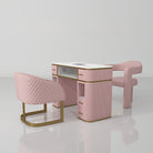 Pink single manicure station