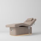 Electric beauty bed with storage in brown