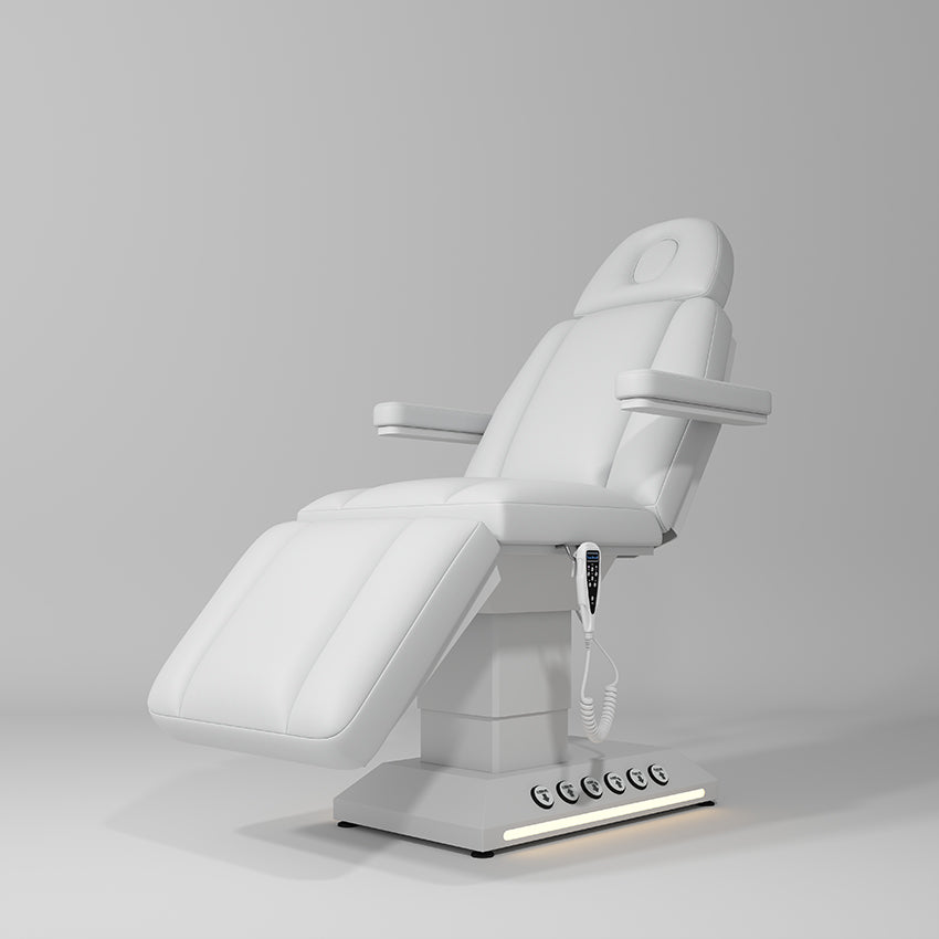 White Beauty Bed with Foot Control