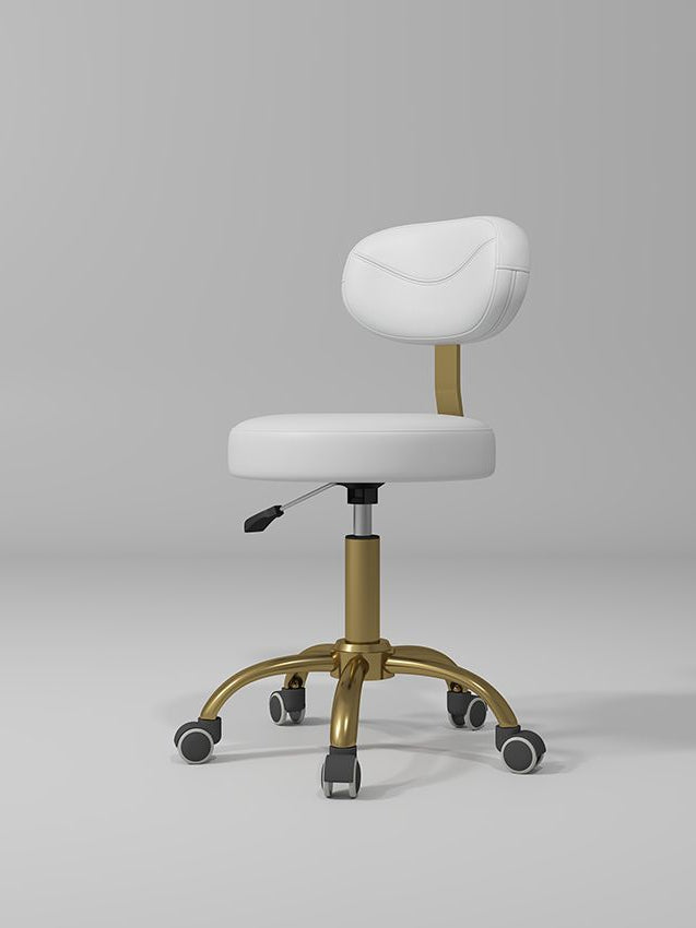 White and Gold Stool