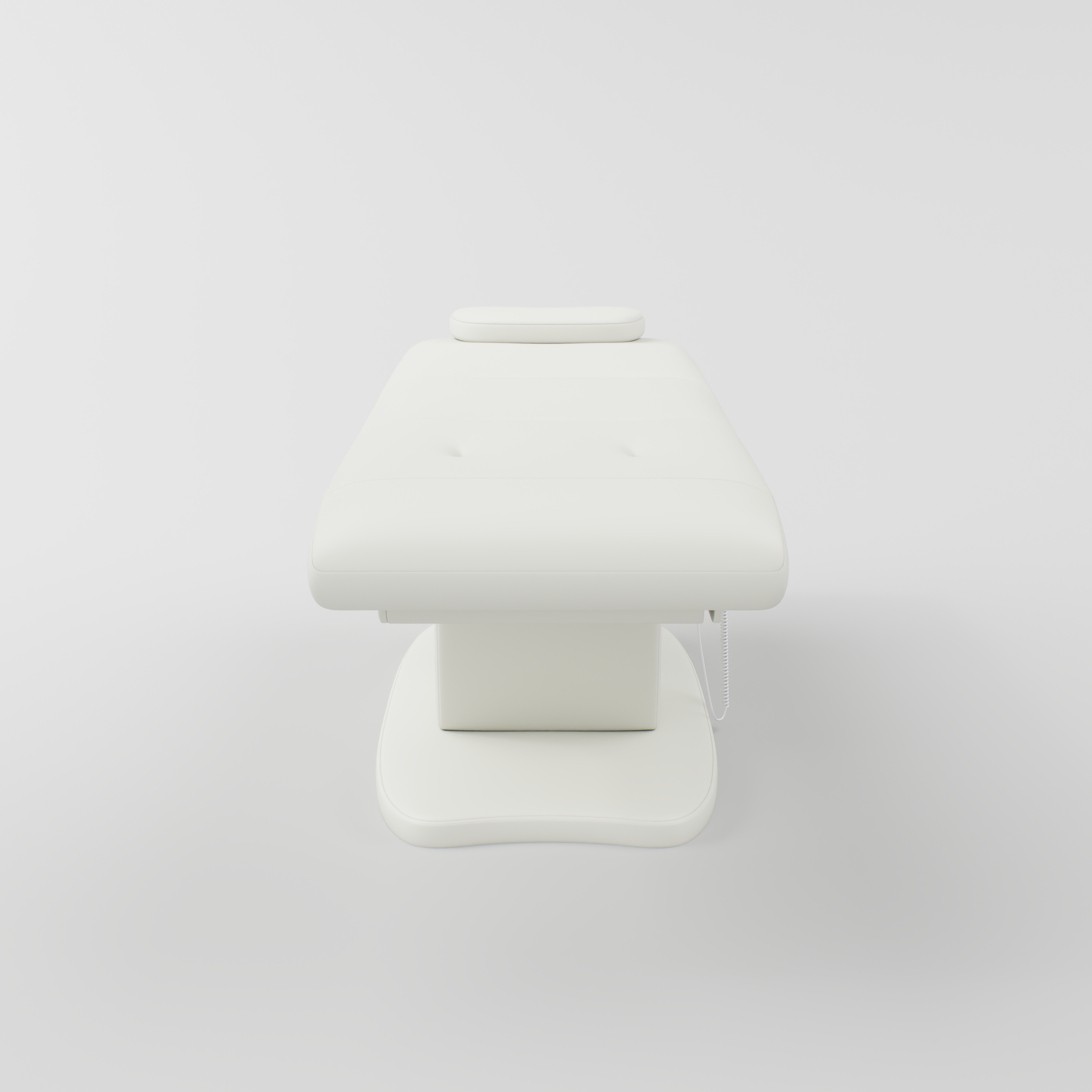 Premium white leather electric salon bed