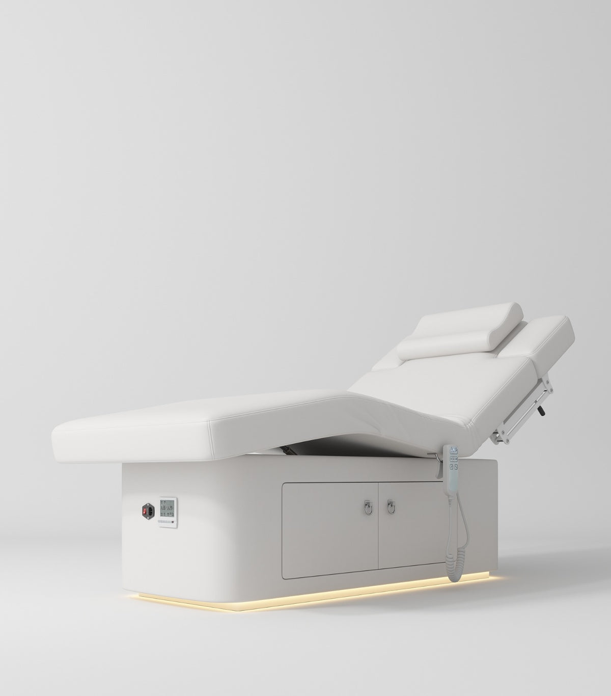 Electric beauty bed with storage