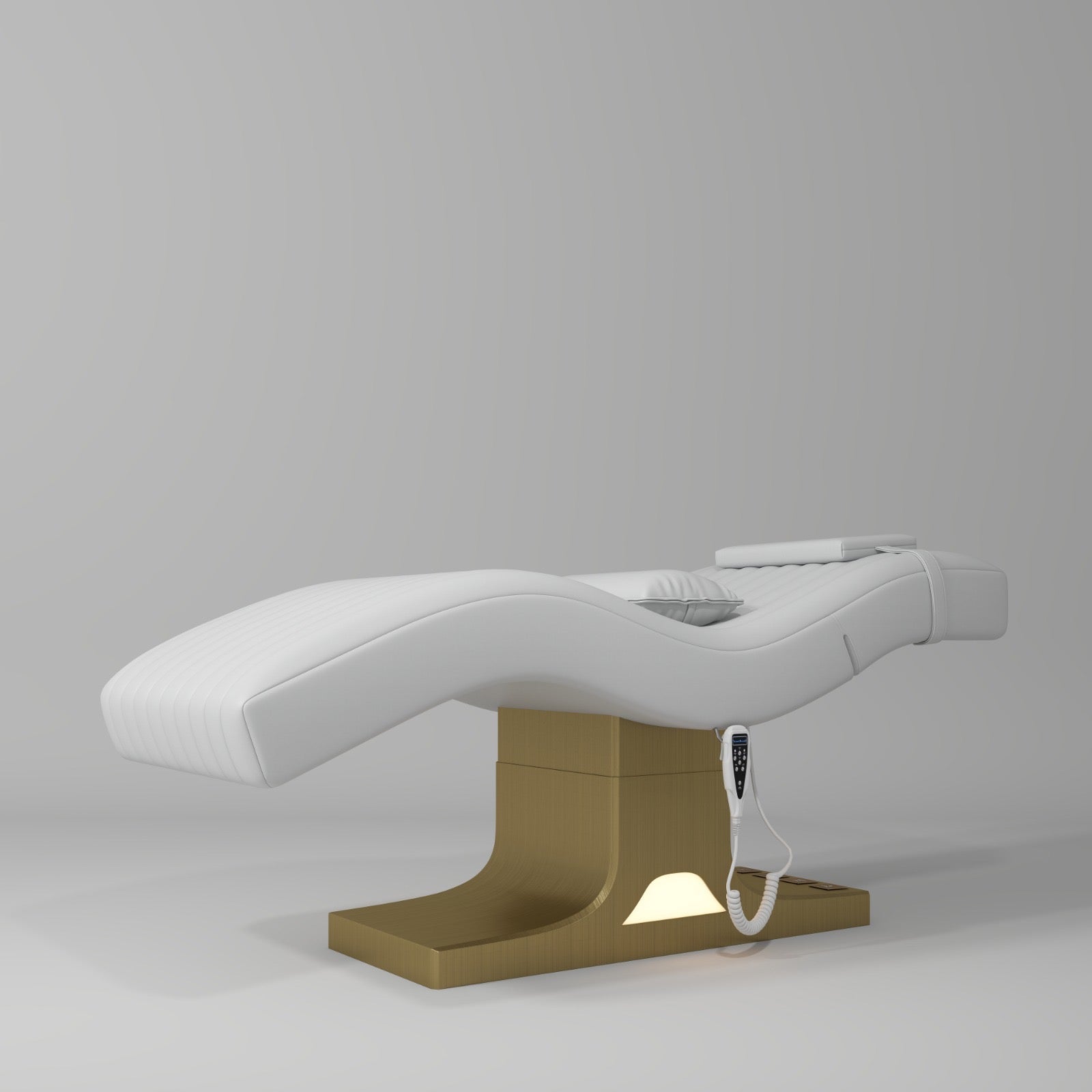 Electric White Lash Bed with foot control