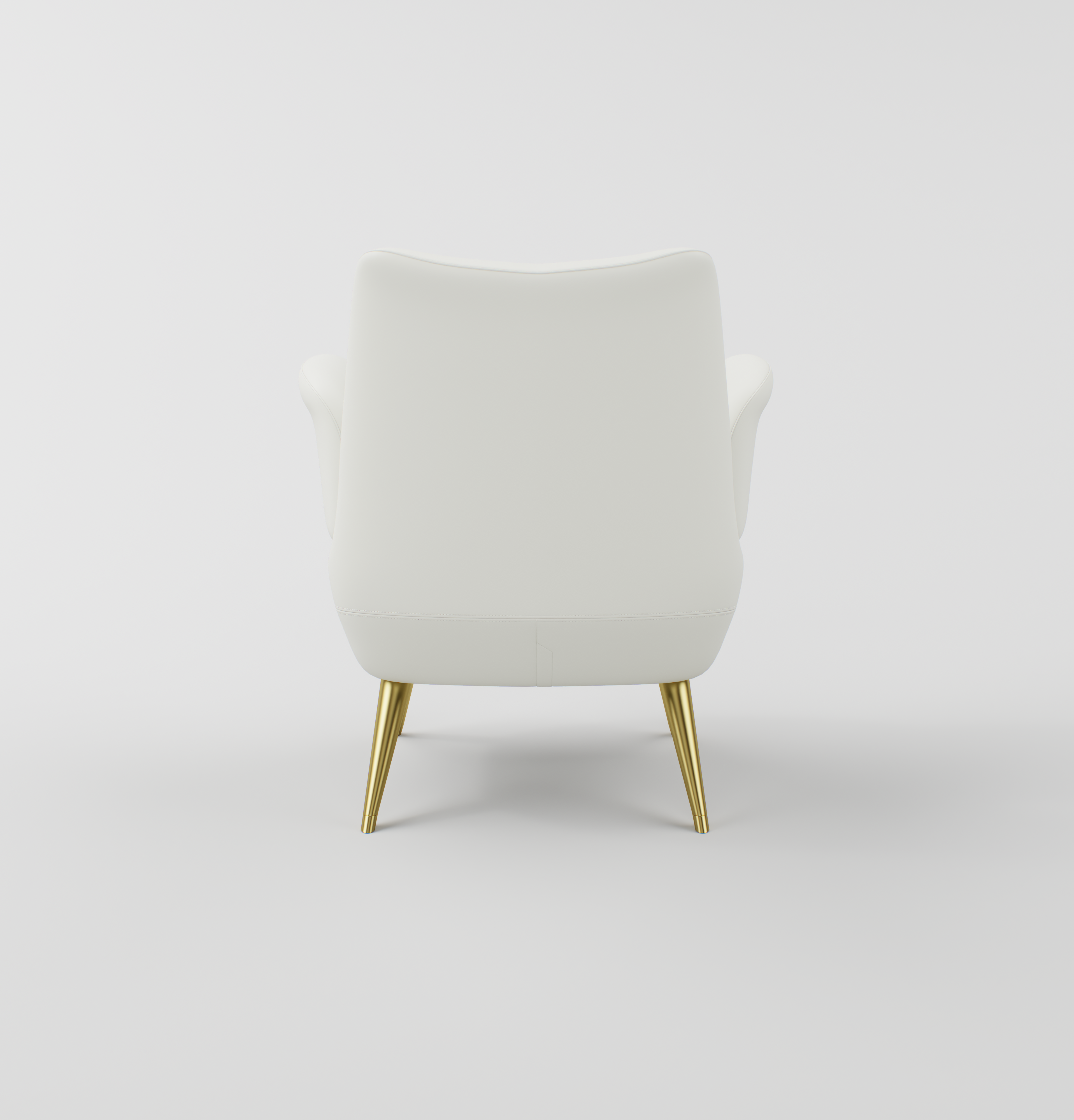 Comfy White and Gold Nail Table Chair