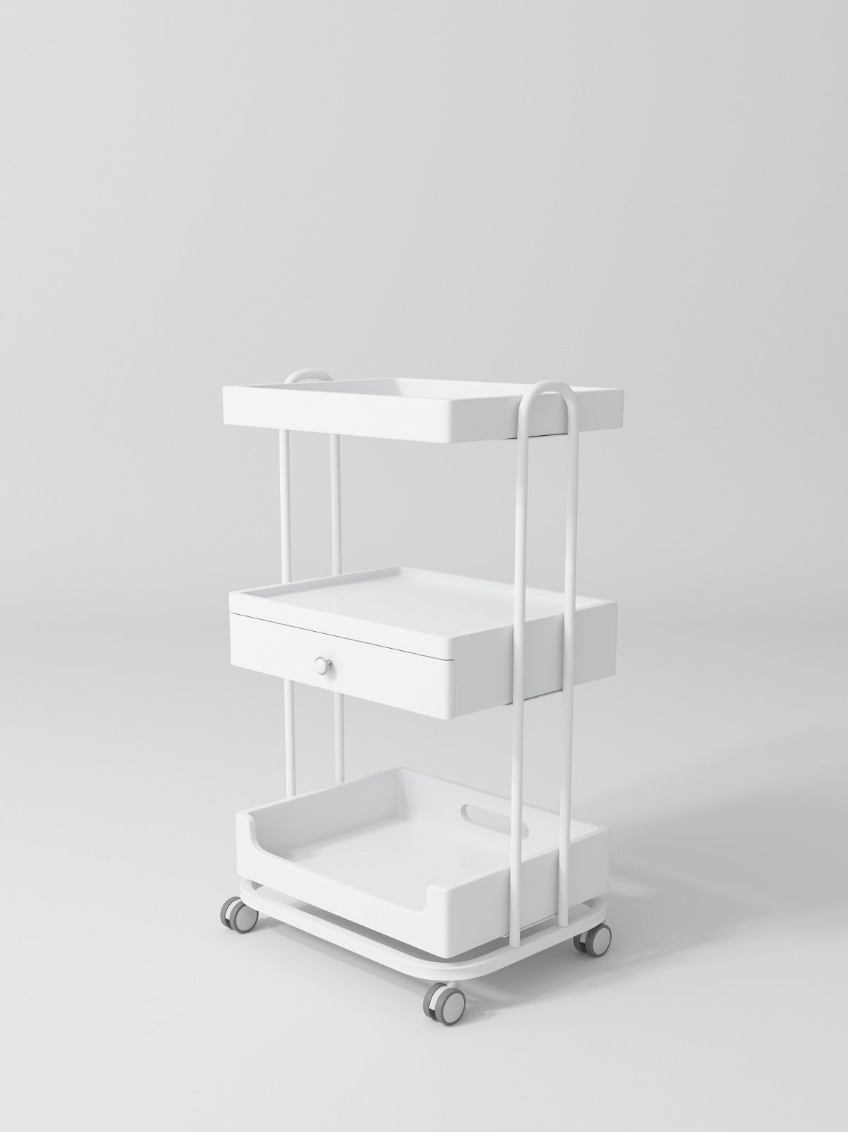 modern white beauty trolley