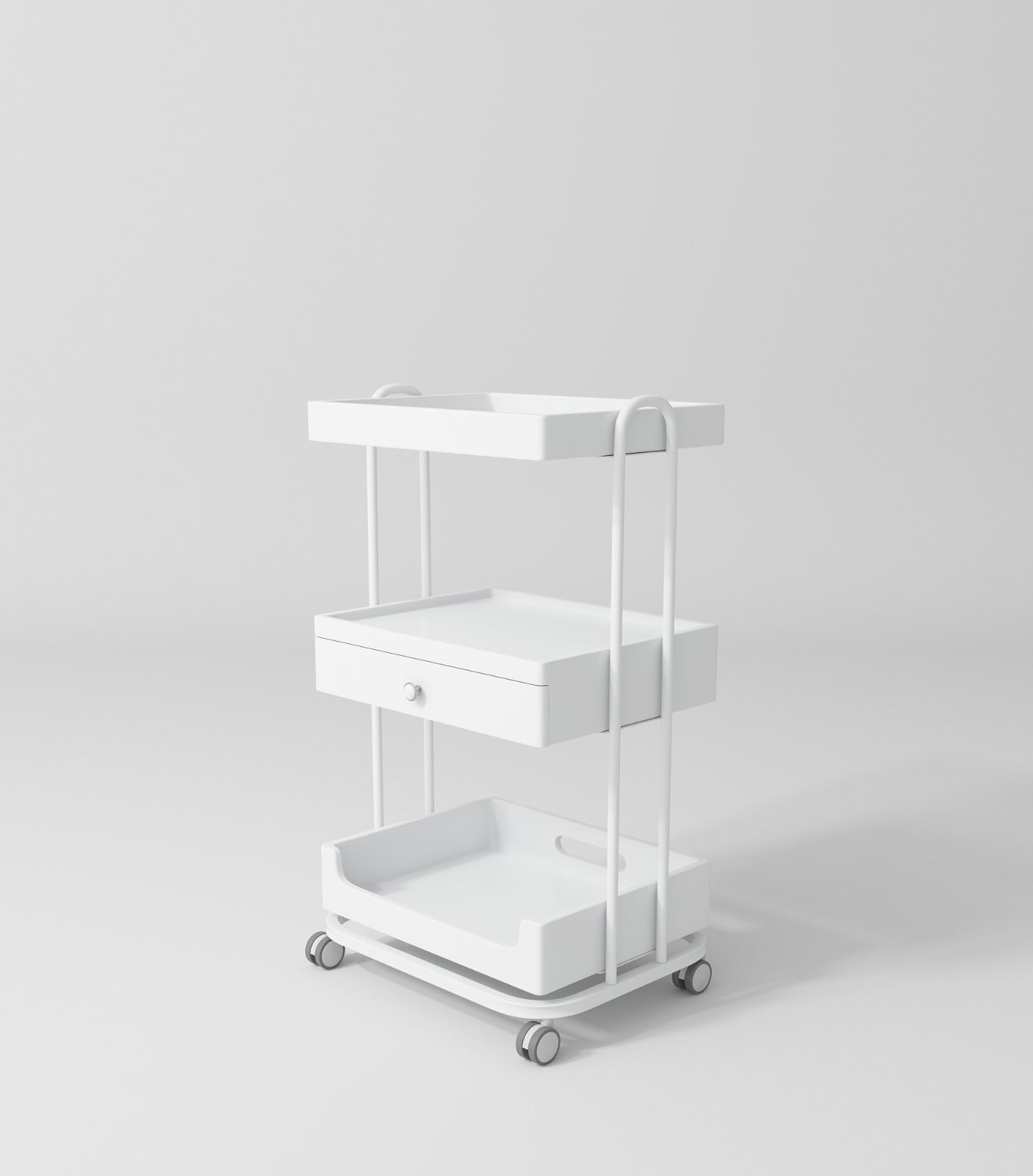 modern white beauty trolley