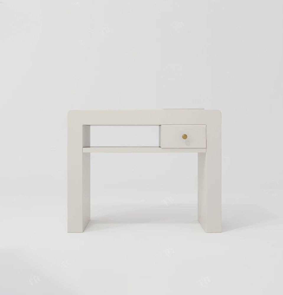White nail desk for beauty salon