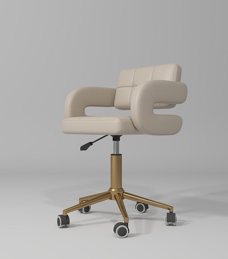 beige adjustable stool