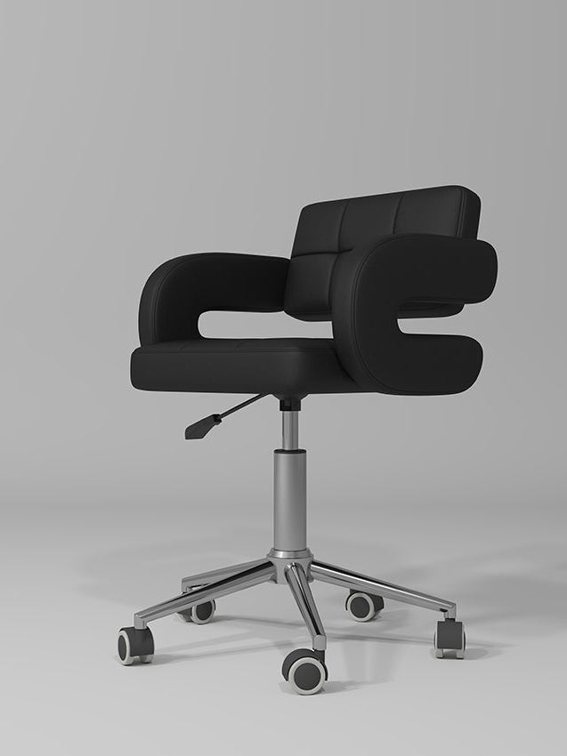 black adjustable stool