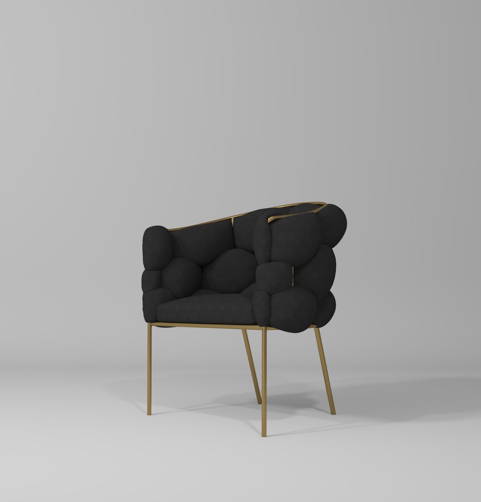 luxury black nail station chair