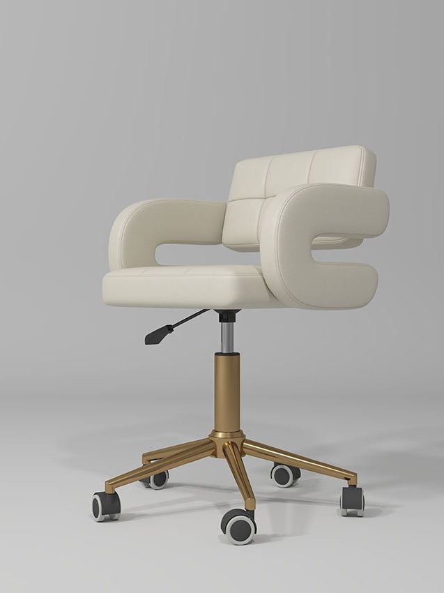 cream adjustable stool