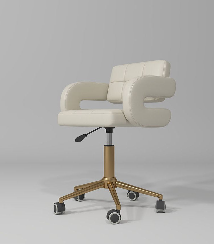 cream adjustable stool