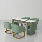 Green luxury nail station