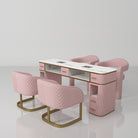 pink luxury nail station