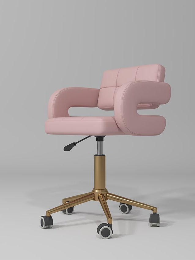 pink adjustable stool