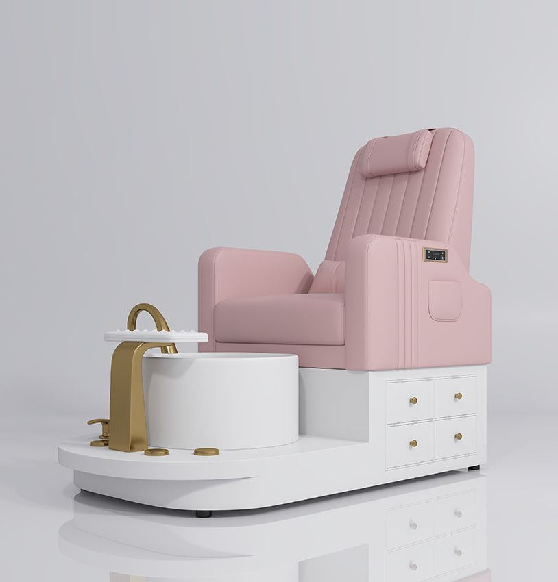 luxury pink pedicure station