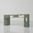 green double nail desk