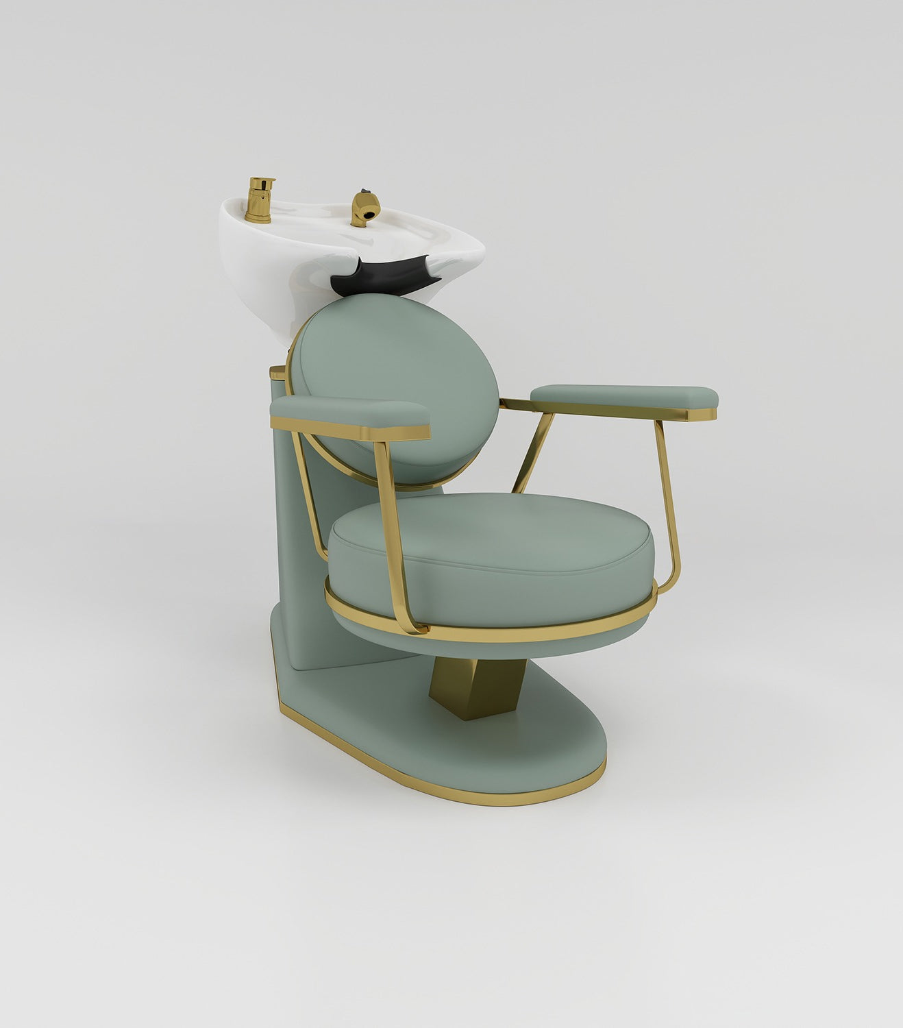 Sage Green & Gold Backwash Unit