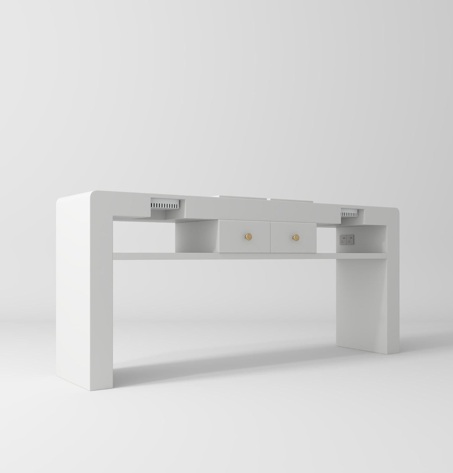 white nail desk