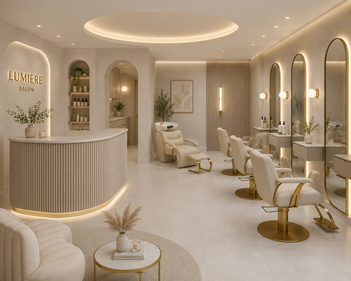 Hair Salon Nude Design