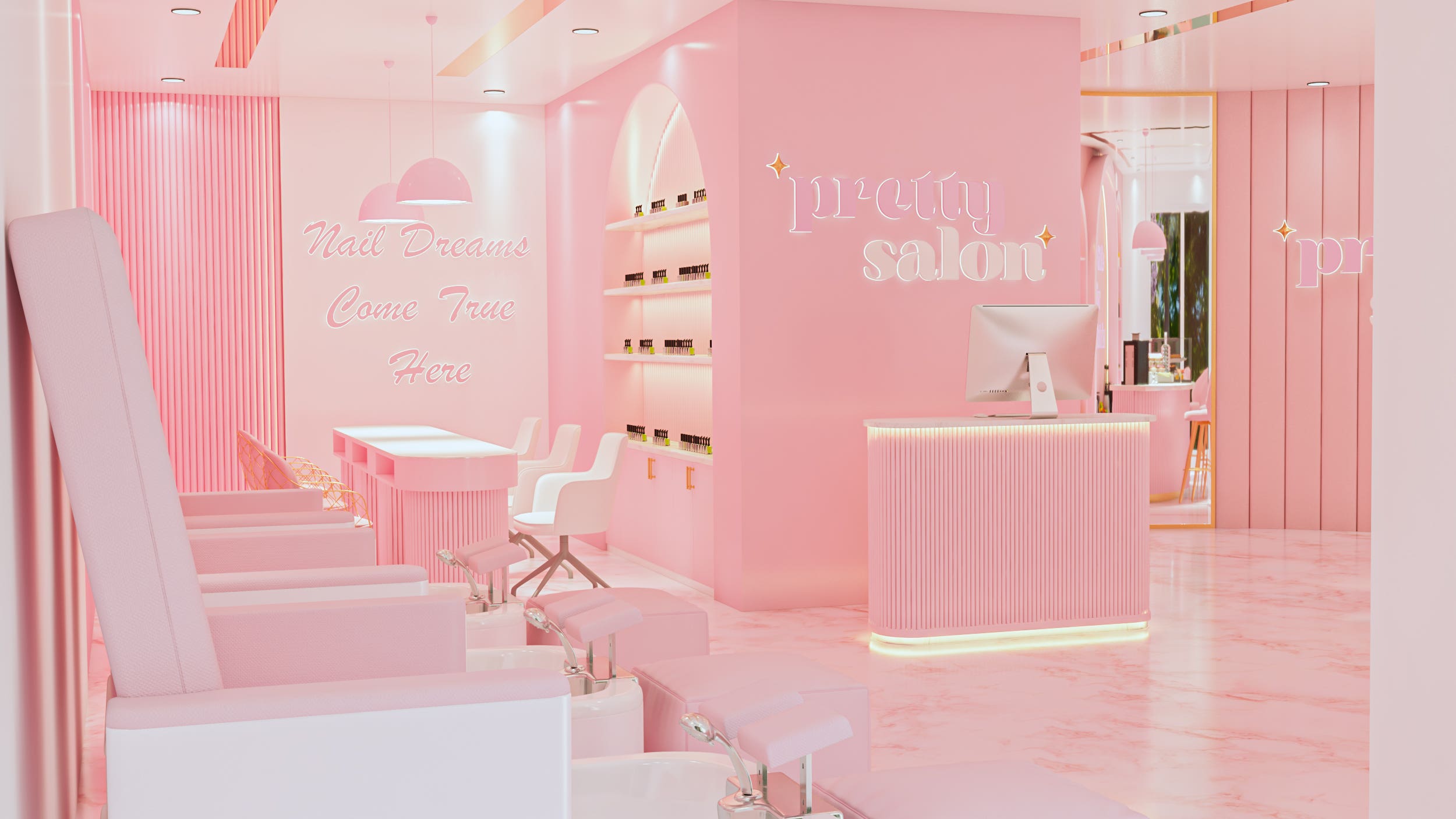 45 Nail salon ideas | Completely transform your nail salon with these design ideas