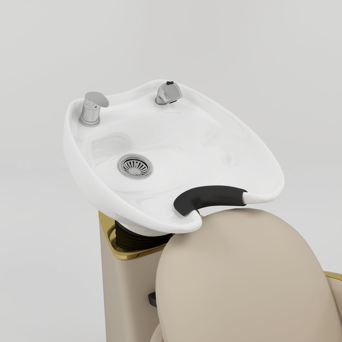 Close up of the alixa backwash sink
