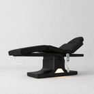 Beauty Bed in Black Leather and Black Base with Hand and Foot Control