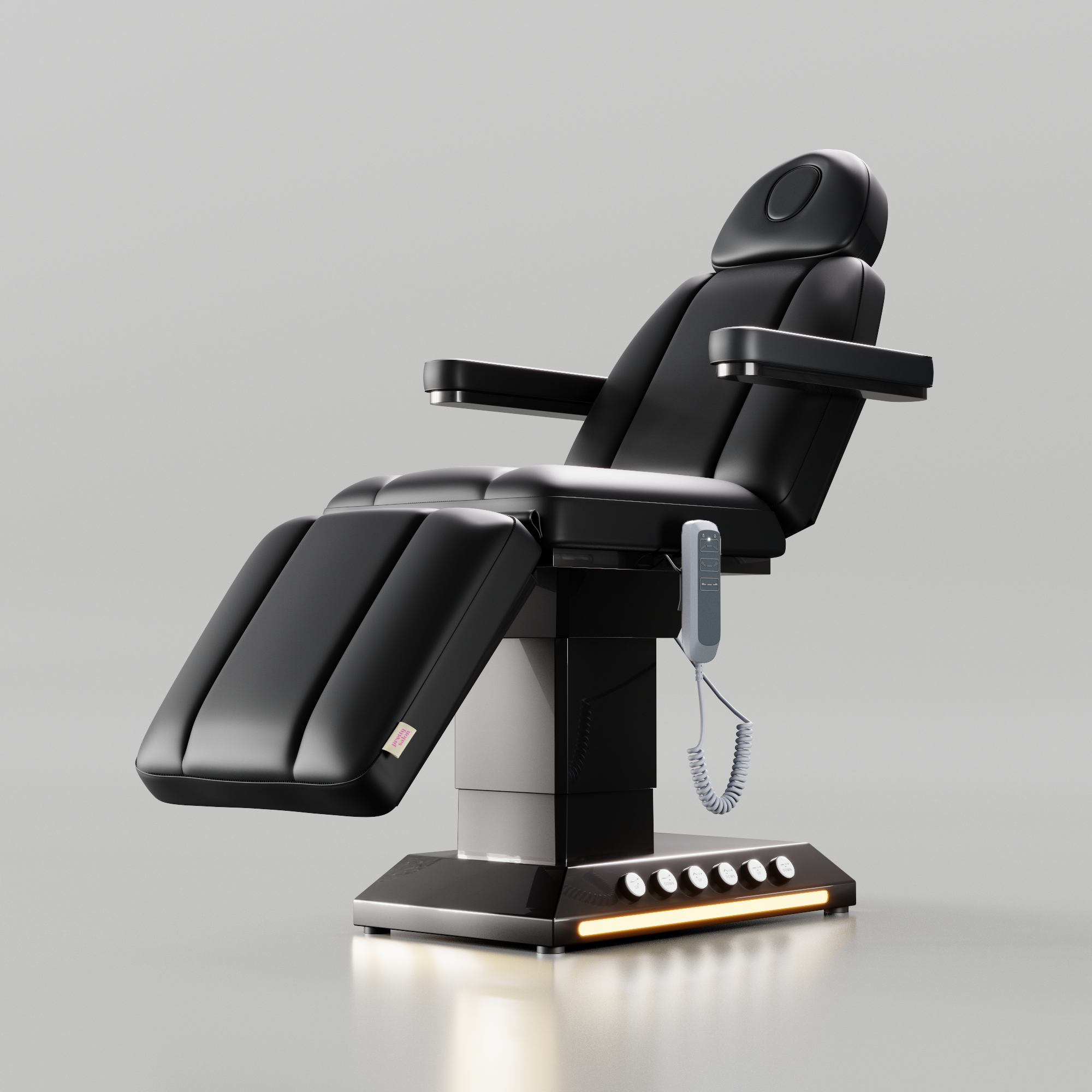 All Black Beauty Bed with Adjustable Height, Leg rest and Height