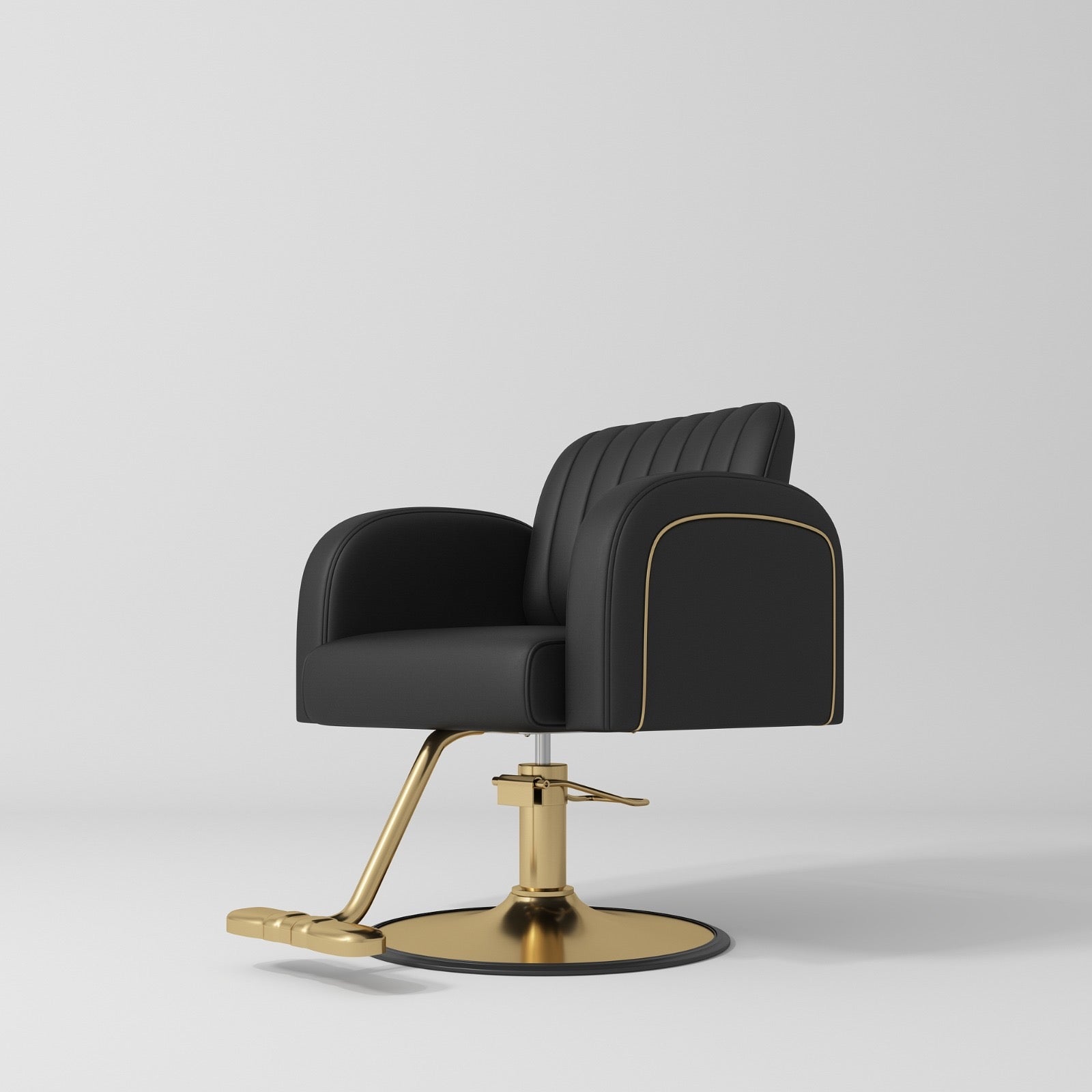 Black and Gold Hair Styling Chair