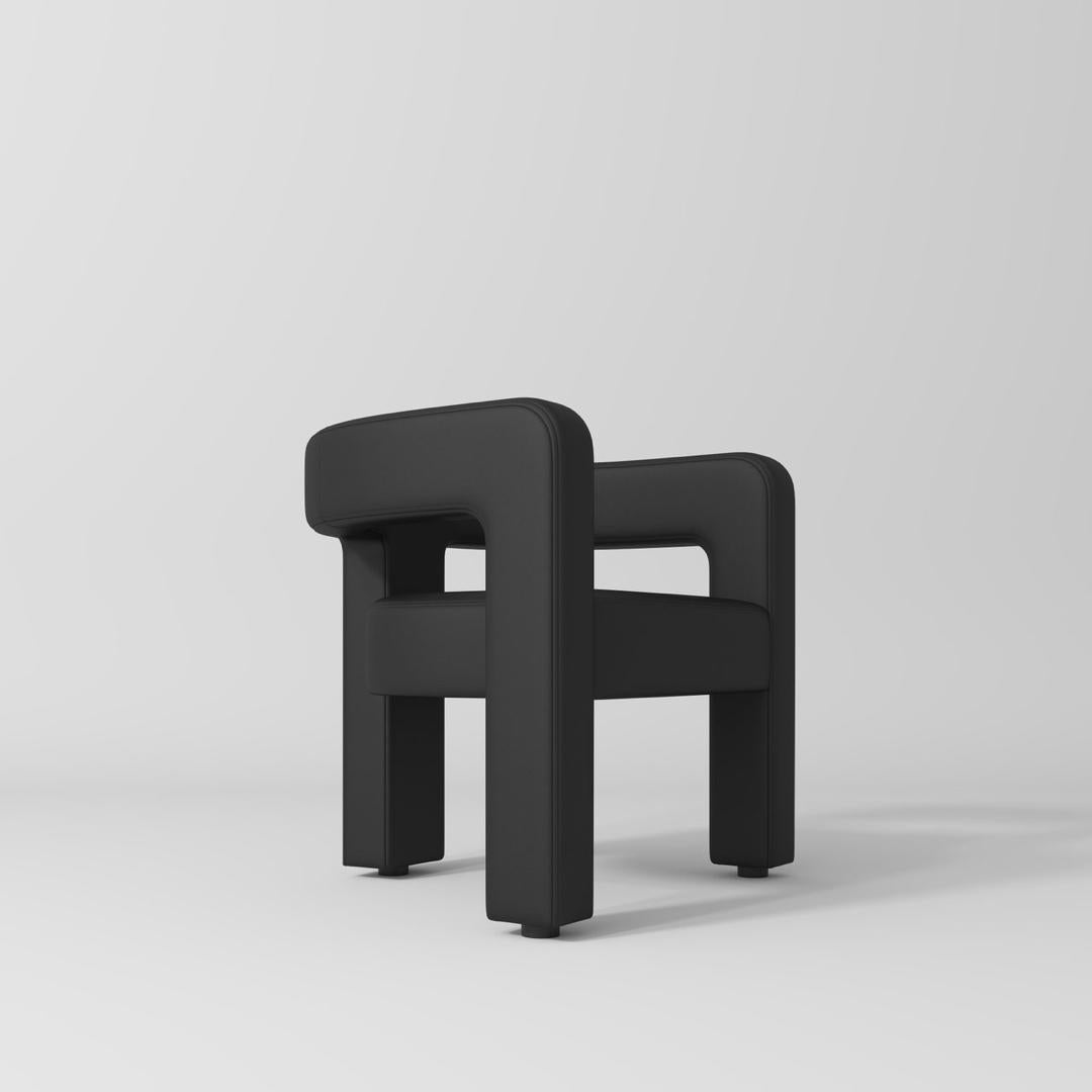 Black Leather Beauty Chair