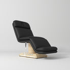 Black Leather Salon Bed with Electric Motors 
