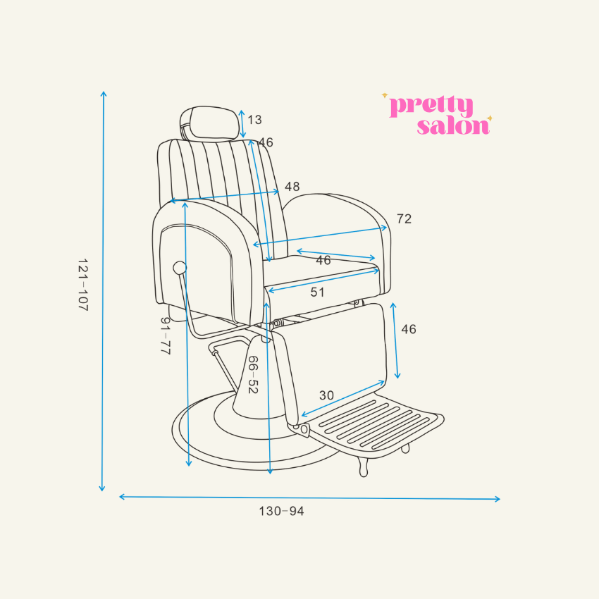 Make and brow chair sizes
