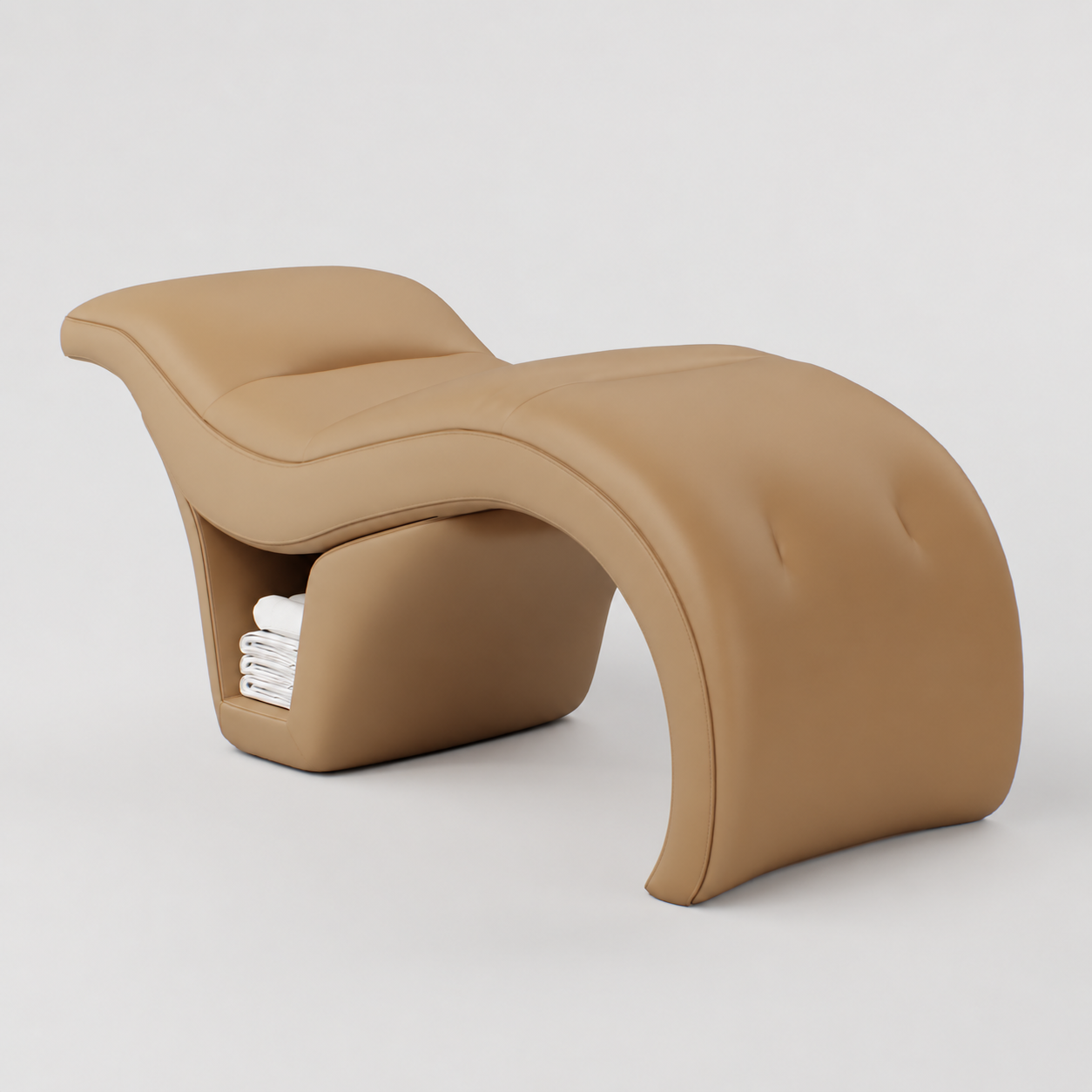 Soft Silicone Leather Eyelash Bed in Brown 