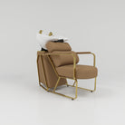 Brown and Gold backwash unit for hairdressers