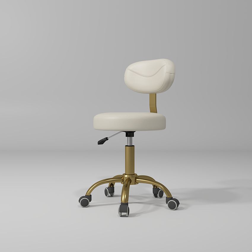 Cream and Gold Stool