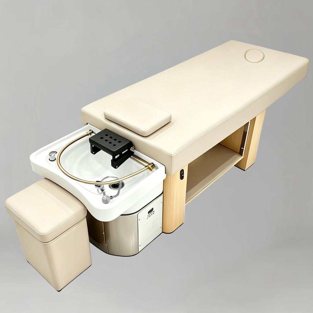 Multi use bed with halo headspa, headrest and electric adjustable 