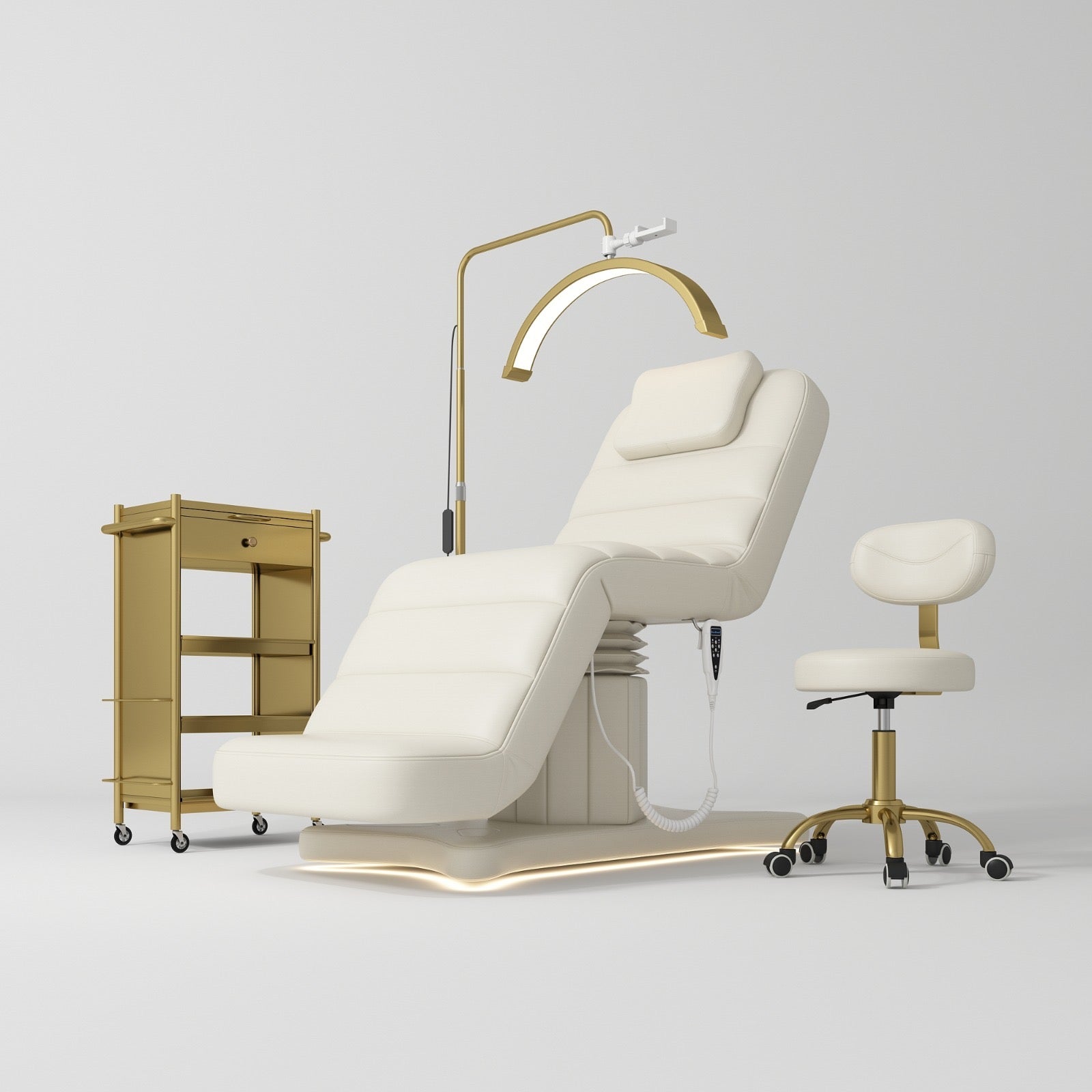 Cream and Gold Beauty Salon Furniture Set